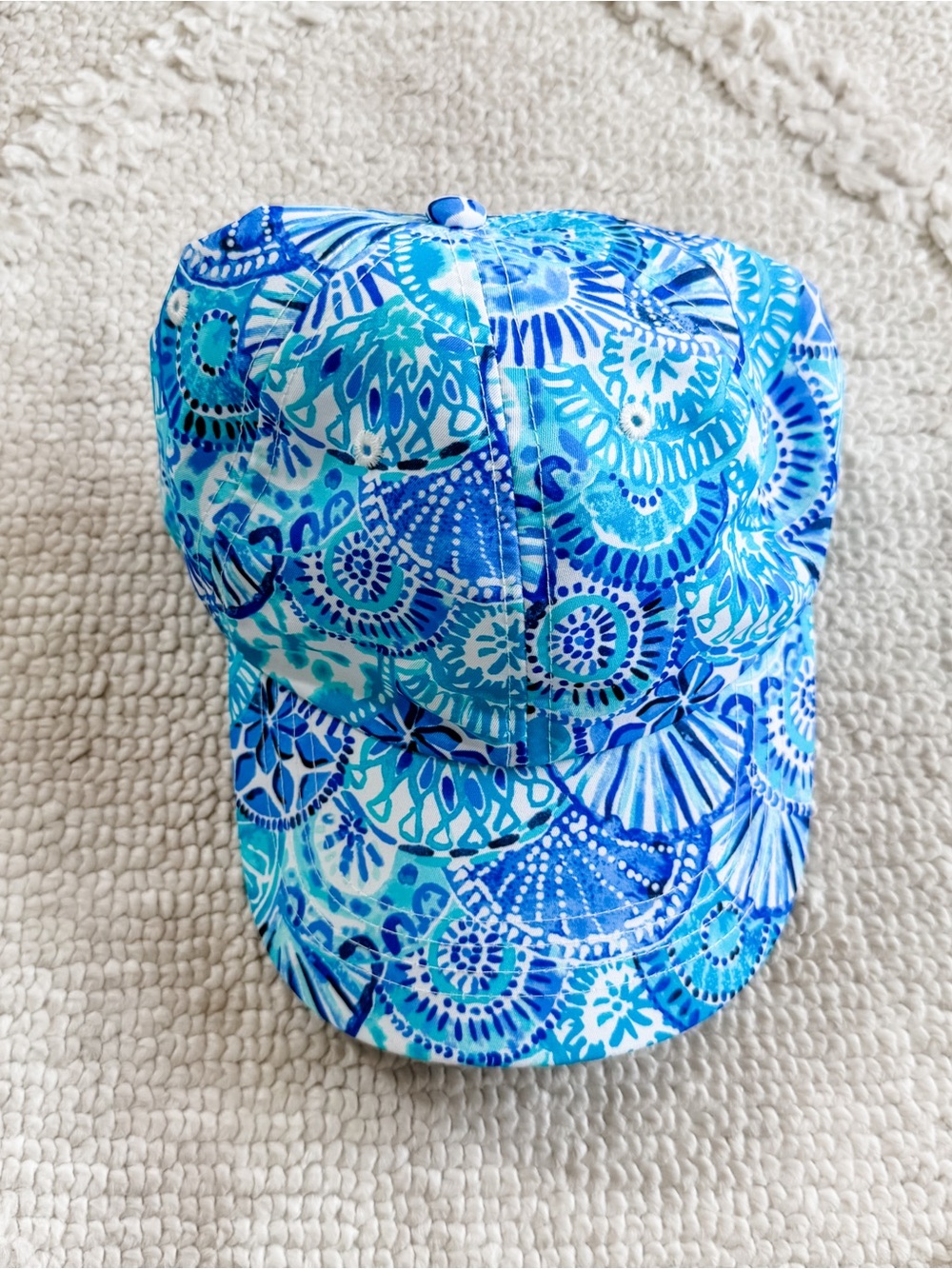 Lilly Pulitzer Blue Multi-Pattern Sun Hat